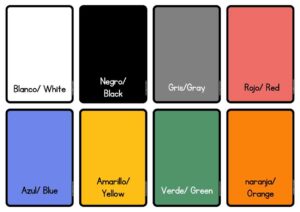 colores en ingles fichas