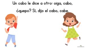 trabalenguas un cabo le dice a otro cabo