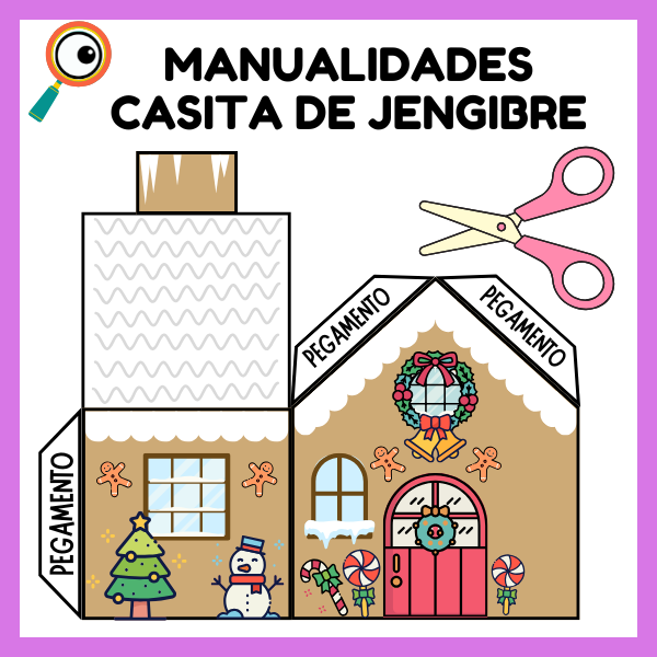 Casa de jengibre manualidades para niños