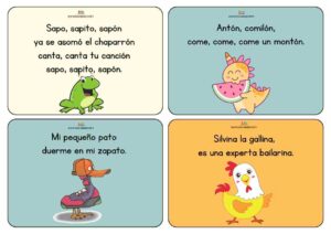 rimas cortas para niños en formato pdf con ilustraciones preciosas