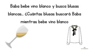 trabalenguas beba bebe vino blanco