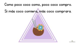 trabalenguas como poco coco