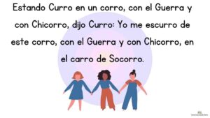 trabalenguas curro en un corro