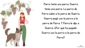 trabalenguas parra tenia perra