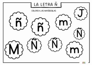 FICHAS DE TRAZO de la letra Ñ