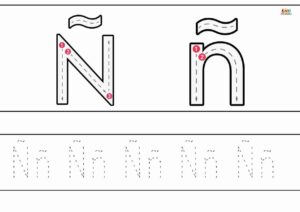 FICHAS DE TRAZO de la letra Ñ