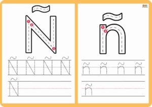 FICHAS DE TRAZO de la letra Ñ