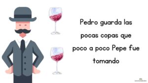 trabalenguas Pedro guarda las pocas copas que poco a poco Pepe fue tomando