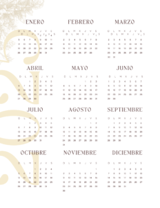 calendario 2025 en espanol 2