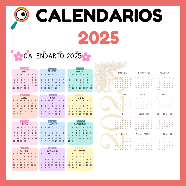 calendario 2025 en español