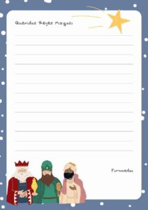 carta reyes magos en pdf para descargar gratis