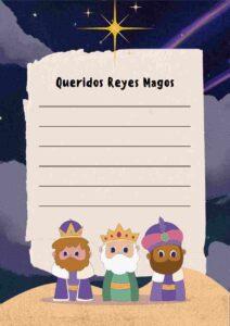 carta reyes magos en pdf para descargar gratis