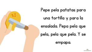 trabalenguas pepe pela patatas