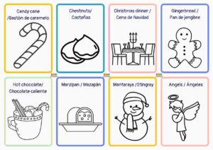 vocabulario de navidad en ingles y español