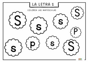 fichas de trazo de la letra S