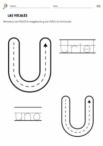 Ejercicios para reconocer las vocales