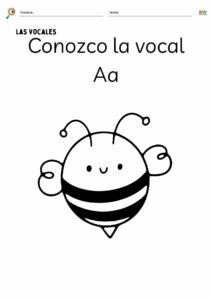 Ejercicios para reconocer las vocales