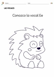 Ejercicios para reconocer las vocales