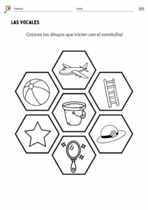 Ejercicios para reconocer las vocales