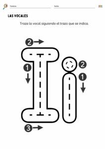 Ejercicios para reconocer las vocales