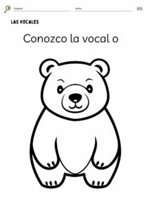 Ejercicios para reconocer las vocales