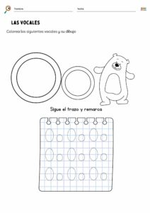Ejercicios para reconocer las vocales