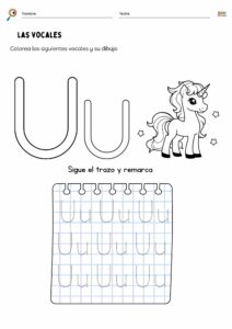 Ejercicios para reconocer las vocales