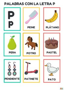 PALABRAS CON LA LETRA p