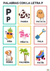 PALABRAS CON LA LETRA p