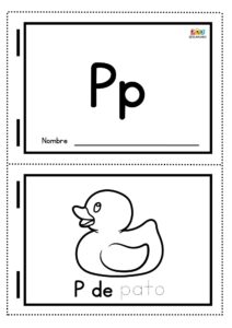 fichas de dibujos con la letra P