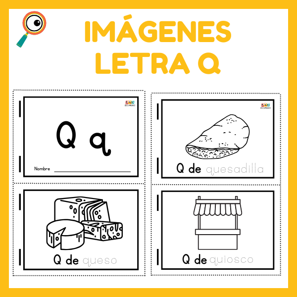 dibujos con la letra q