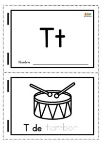 Dibujos con la letra T para descargar