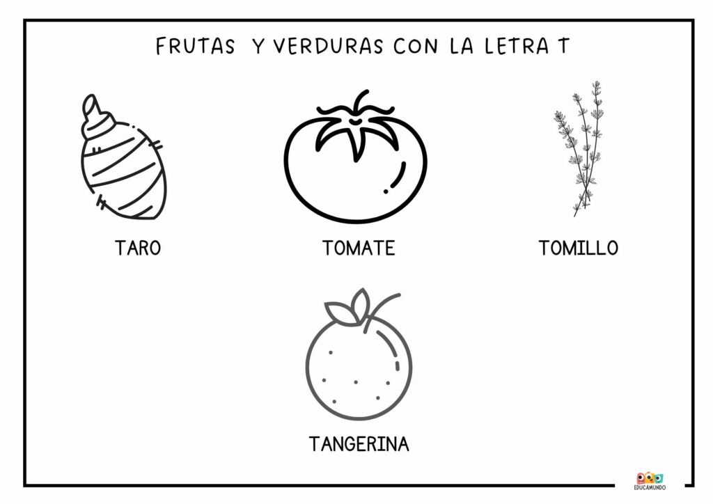 Dibujos con la Letra T | EducaMundo
