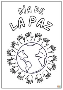 dibujos dia escolar de la paz y la no violencia 1