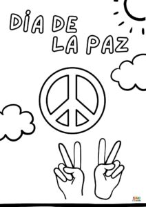 dibujos dia escolar de la paz y la no violencia 3