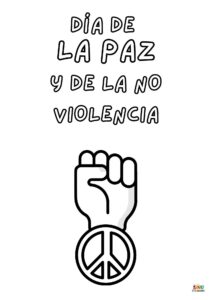 dibujos dia escolar de la paz y la no violencia 4