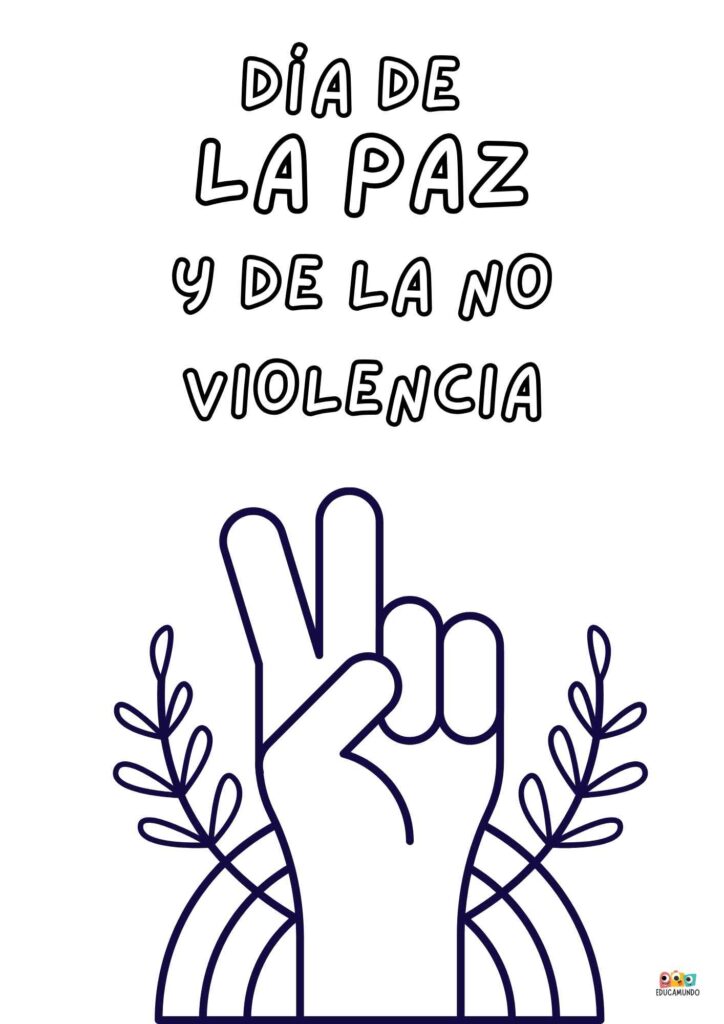 Dibujos Día escolar de la paz y no violencia - EducaMundo