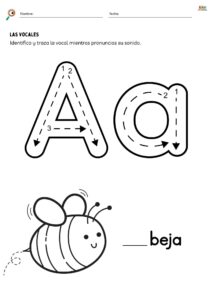 dibujos vocales para imprimir 1
