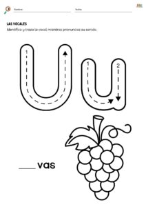dibujos vocales para imprimir 5