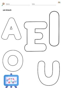 dibujos vocales para imprimir 6
