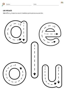 dibujos vocales para imprimir 7