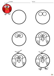 fichas de dibujos de animales para aprender a dibujar paso a paso 