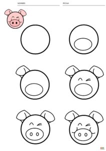 fichas de dibujos de animales para aprender a dibujar paso a paso 