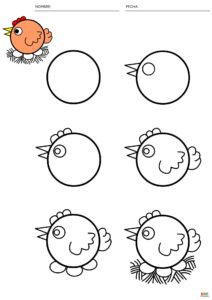 fichas de dibujos de animales para aprender a dibujar paso a paso 