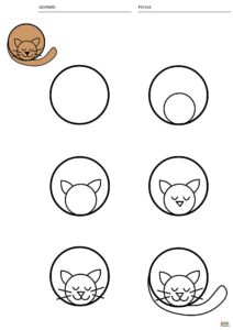 fichas de dibujos de animales para aprender a dibujar paso a paso 