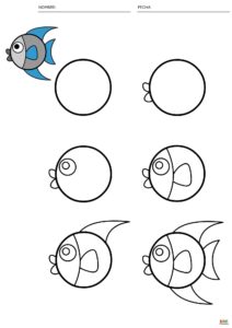 fichas de dibujos de animales para aprender a dibujar paso a paso 