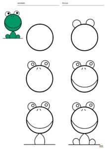 fichas de dibujos de animales para aprender a dibujar paso a paso 