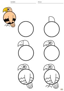 fichas de dibujos de animales para aprender a dibujar paso a paso 