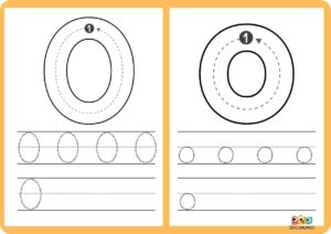 fichas de trazo de la letra o descargables 11