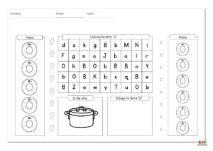 fichas de trazo de la letra o descargables 15